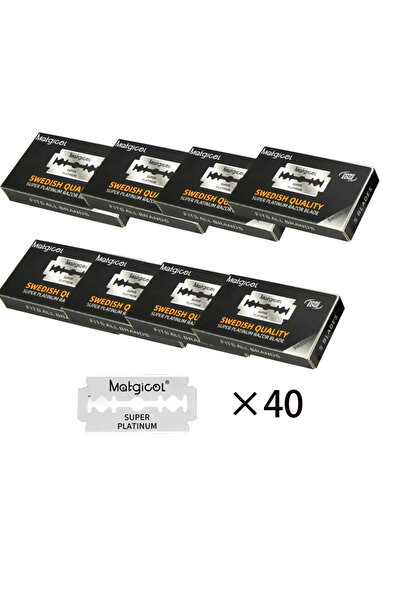 choice2 40 blades 100pcs Dorcc Razor Blades Stainless Steel Safety Razor Blad...