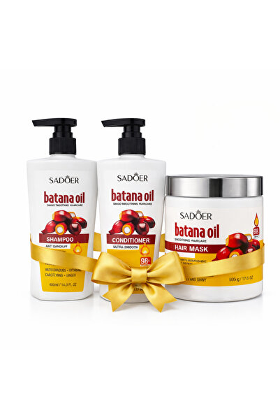 SADOER Batana Oil Package – Shampoo + Conditioner + Intensive Regeneration Mask