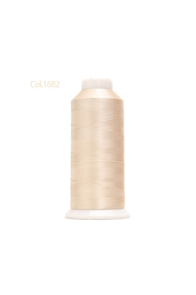 Choice37 1682 Ecru 40 Weight 120D/2 Polyester Embroidery Thread 4000 Meter Br...