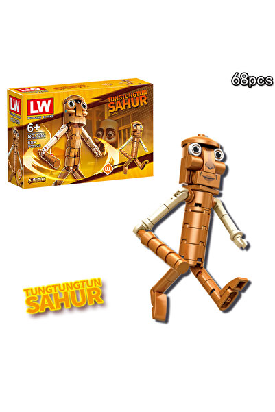 choice2 7259-1 Italian Brainrot Animals Tung Tung Tung Sahur Building Blks Tr...