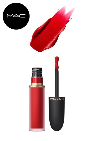 M.A.C أحمر شفاه سائل من بودرامسي مات لاستخدامه على الشفاه والخدود، تأثير ترطي...