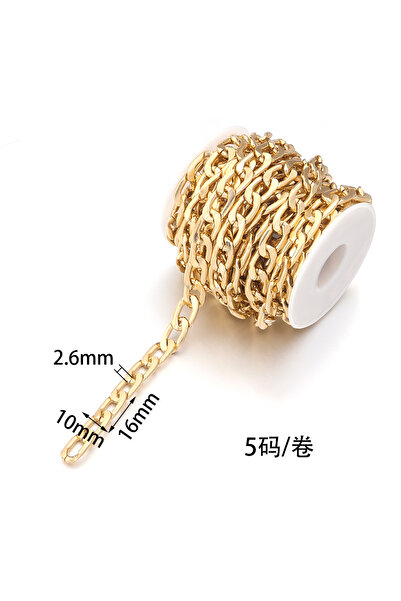 Choice7 سلاسل ألومنيوم عالية الجودة من إل جي دي، مقاس 16×10×2.6 مم، طول 5 يار...