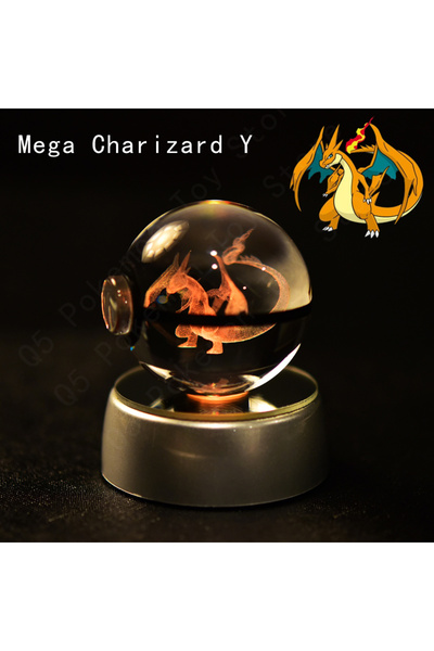 Choice10 38 ميجا تشاريزارد واي بوكيمون كريستال بول ثلاثي الأبعاد بيكاتشو ميو ...
