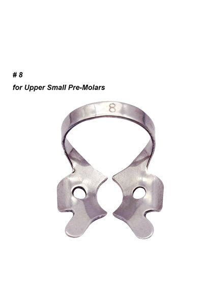 Choice44 8 1Pc Dental Dam Clamps Endodontic Restorative Barrier Clips Stainle...