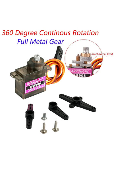 Choice8 metal gear limit 360 MG90S Micro Servo Metal /Plastic Gear 9g SG90 En...