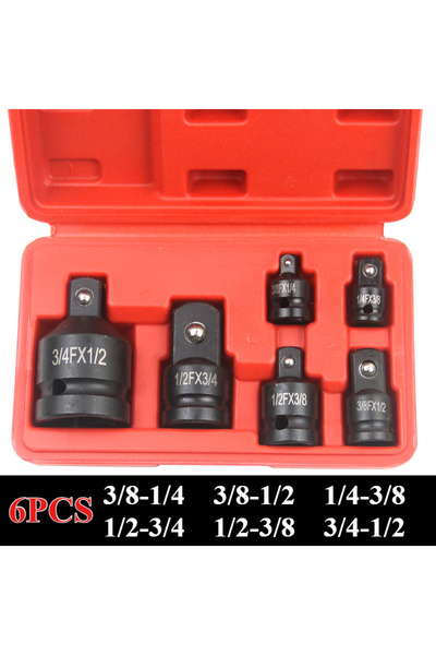 Choice6 6PCS Set with Box Sket Convertor Adaptor 1/2 To 3/8 3/8 To 1/4 3/4 To...