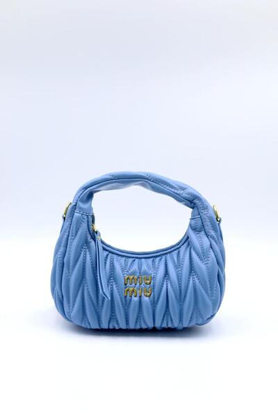 Miu Miu Wander nappa leather hobo Shoulder Bag With Crossbody Strap Zip Closure