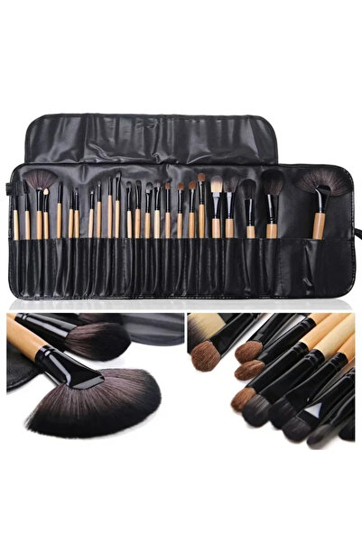 Choice1 Beige Gift Bag Of 24 pcs Makeup Brush Sets Professional Cosmetics Bru...