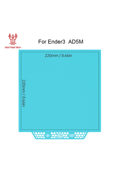 Choice9 1PCS 220x220mm Glacier BIQU Panda Build Plate CryoGrip Pro Coating No...