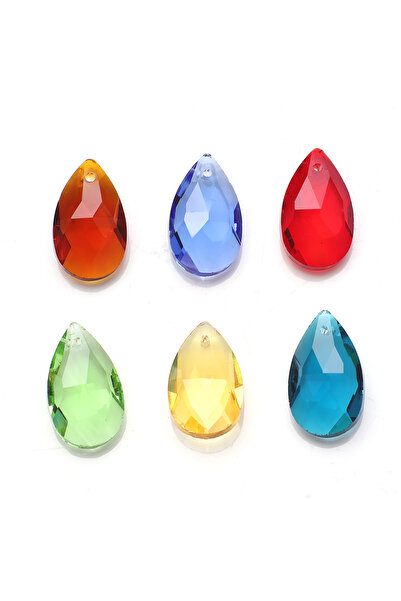 Choice8 HunSe 20Pcs/Lot Lampwork Glass Teardrop Beads Red 13X22mm Crystal Pea...