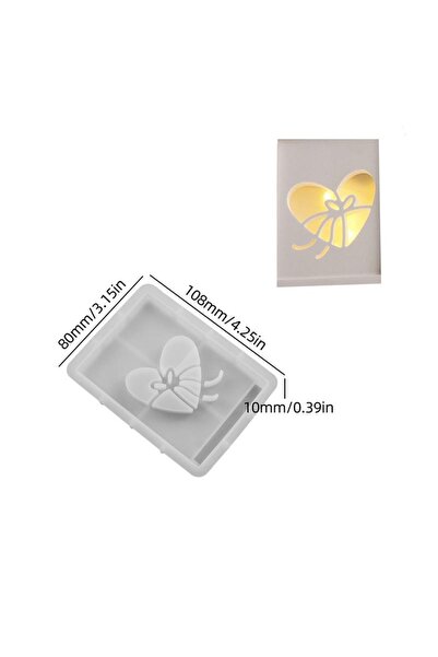 Choice3 قالب جبس على شكل حرف C مجوف لتخزين الهدايا، قالب سيليكون على شكل قلب ...