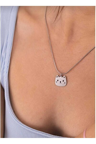 Dream Cut Collection Dream Cut Cat Steel Necklace