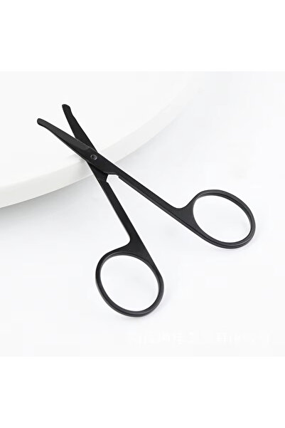 choice2 1PC Black 1/2Pcs Stainless Steel Safety Nose Hair Trimmer Eyebrow Eye...