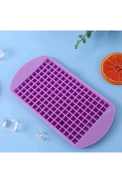 Choice3 purple 1pc/2pcs - Large Capacity 160 Grids Silicone Fruit Ice Cube Ma...