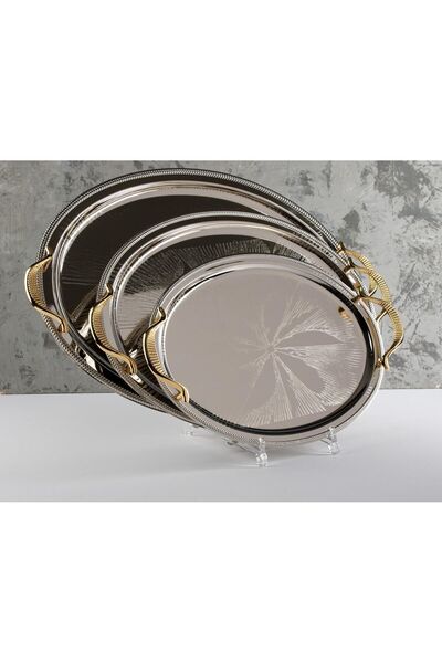 TOHFAT-AL MAIDAH Luxury 3-piece serving tray set