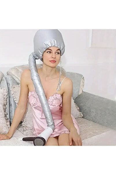 Choice1 قبعة ناعمة رمادية اللون، قطعة واحدة، بغطاء رأس، للعناية بالشعر ذو ملم...