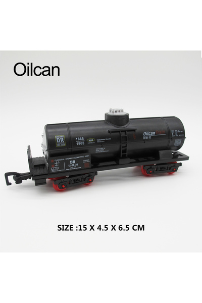 Choice8 oilcan 3cm Width wheel Train Track Cargo Car Carriage Wagon Model Gua...