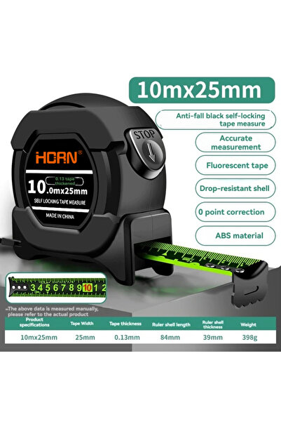 choice2 شريط قياس متري 10 أمتار × 25 ملم (5/7.5/10 أمتار) ذاتي اللصق، مصنوع م...