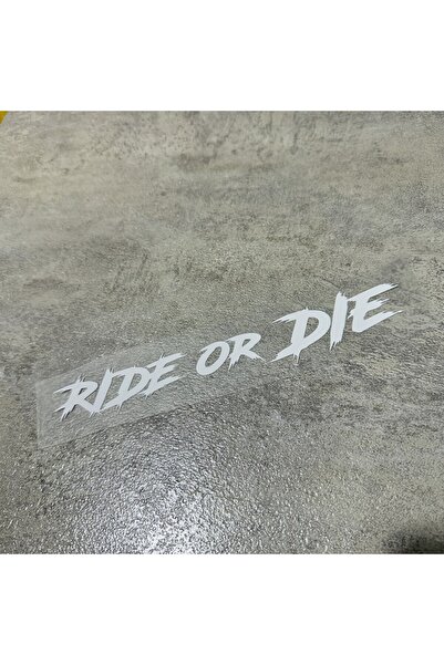 choice2 Dark Grey 1pc SC MOTO GN Ride or Die Motorcycle Helmet Decal - Waterp...