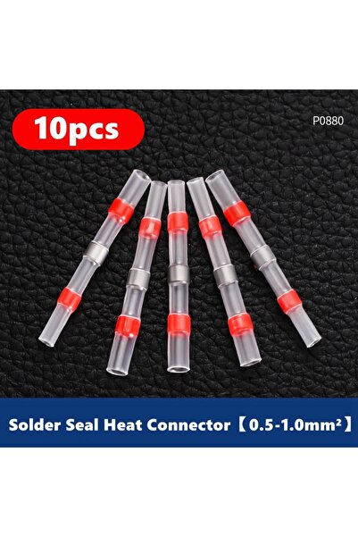 Choice 10pcs Red 10/50/100 PCS Solder Seal Wire Butt Connectors Welding Ring ...