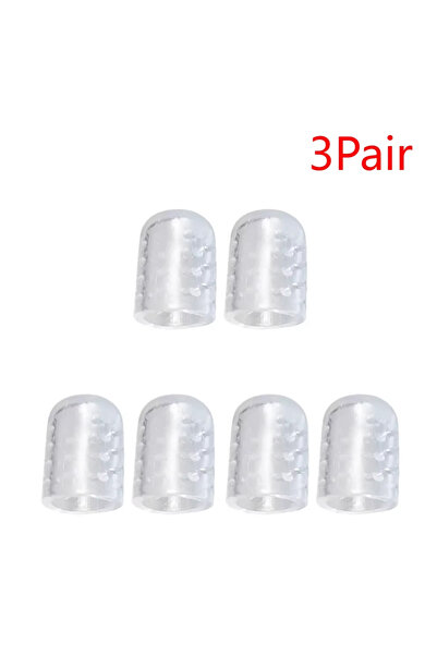 choice2 3 أزواج من أغطية أصابع القدم المصنوعة من السيليكون، مضادة للاحتكاك، ت...