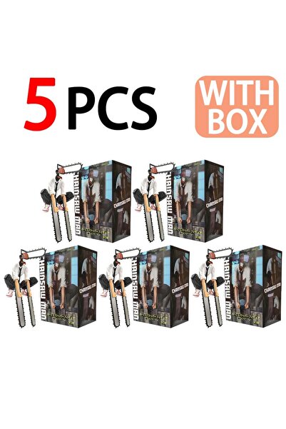 Choice3 مجموعة من 5 قطع مع علبة، مجسم دينجي من أنمي رجل المنشار، مجسم دينجي/م...