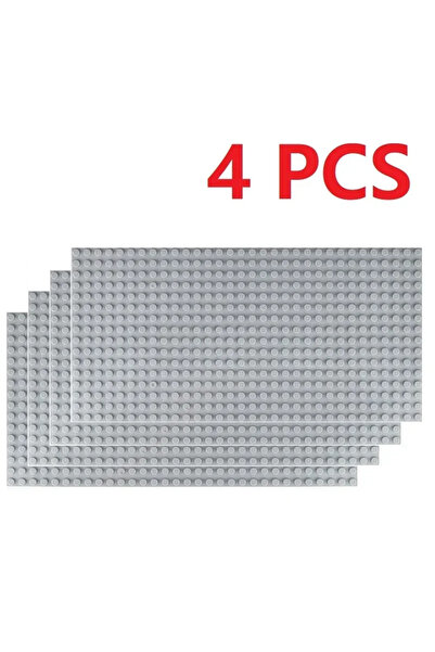 Choice17 4 قطع من ألواح البناء الرمادية مقاس 16×32، 4 قطع من ألواح البناء الك...