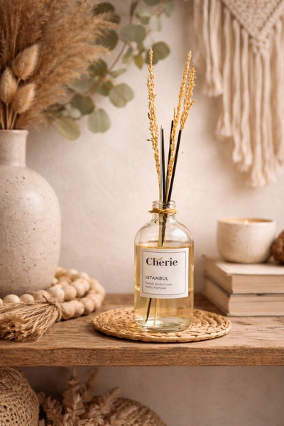 Mon Chérie Essence İstanbul , Bambu Çubuklu Oda Kokusu 100ml , Misk Koku Nota...