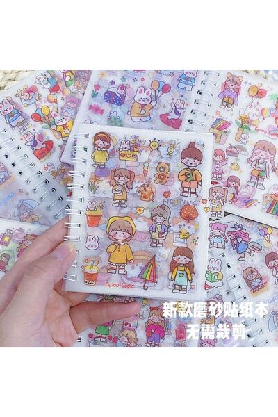 Choice4 ملصقات كتيبات مزخرفة برسومات كرتونية، مواد تزيينية يدوية الصنع، ملصقا...