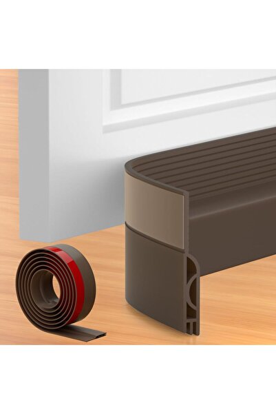 Choice1 شريط مانع لتسرب الهواء للباب، بني، بطول 1 متر، وعرض 1/2 متر، يُستخدم ...