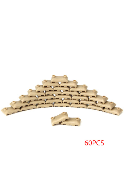 Choice6 مكعبات بناء بيج اللون، 60 قطعة، متوافقة مع جنود الحرب العالمية الثاني...