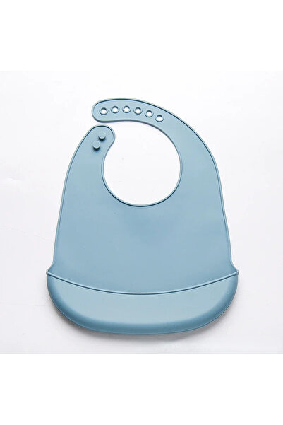 Choice4 مريلة سيليكون زرقاء C100 مقاومة للماء، بتصميم موز، مناسبة لإطعام الأط...