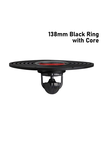 choice2 قلب تصريف أرضي أسود حلقي، مقاس كبير 138 مم، مقاوم للروائح والحشرات، ن...