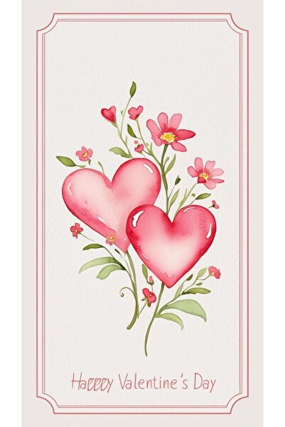 pixartsanat Sevgililer Günü (Valentine's Day) 40x60 Özel Elmas Mozaik Tablo P...