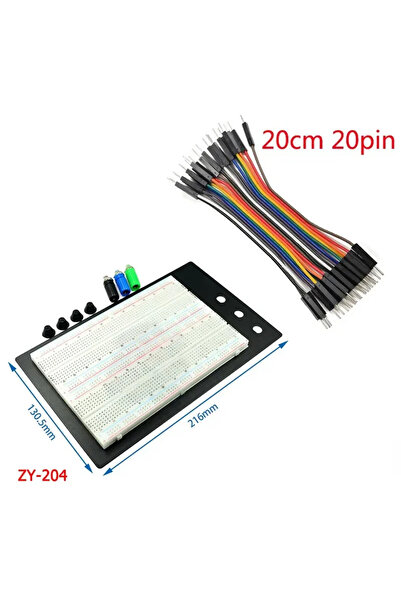 Choice17 مجموعة 14 لوحة تجارب MB102 ZY-204 400 نقطة توصيل لوحة اختبار PCB بدو...