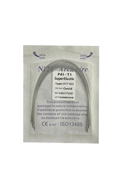 Choice44 أسلاك تقويم الأسنان العلوية من النيكل والتيتانيوم، مقاس 17×22، عبوة ...