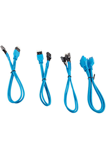 Corsair Premium Sleeved Front Panel Extension Kit 30cm — Blue