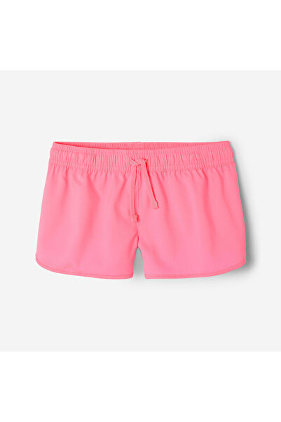 Decathlon Çocuk Deniz Şortu - Neon Pembe - Caro 100