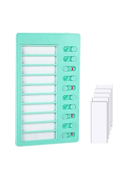 choice2 لوحة مهام للأطفال باللون الأخضر، قطعة واحدة، مع 5 بطاقات فارغة، لوحة ...