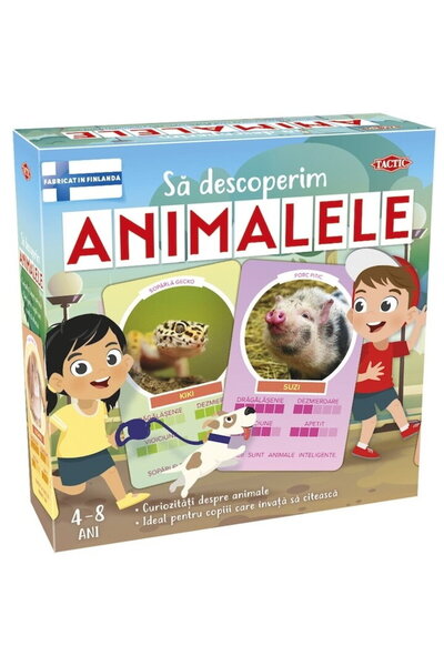 Asmodee Educational Game Tactic - Let's Discover Animals