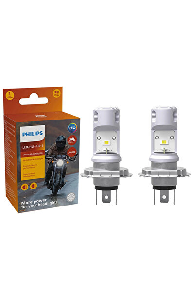 Philips محرك مصباح أمامي LED أبيض HS1 6500K عدد 2، مصباح LED ساطع للدراجات ال...