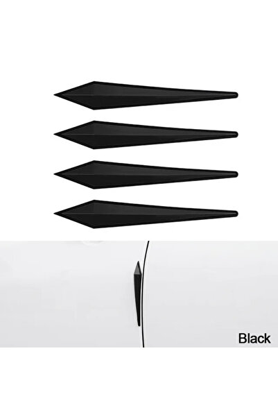 Choice3 4 قطع سوداء من ملصقات حماية الأبواب المضادة للخدش للسيارة، لحماية اله...