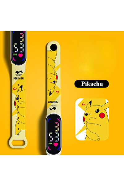 Choice1 ساعة بوكيمون بيكاتشو وجينجار، ساعة رقمية LED مقاومة للماء للأطفال، سا...