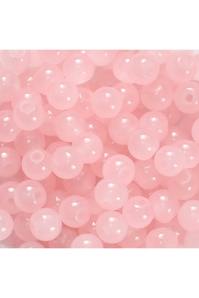 Choice32 30pcs Light pink 30/50pcs 6mm Glass Round Beads Colorful Spacer Loos...