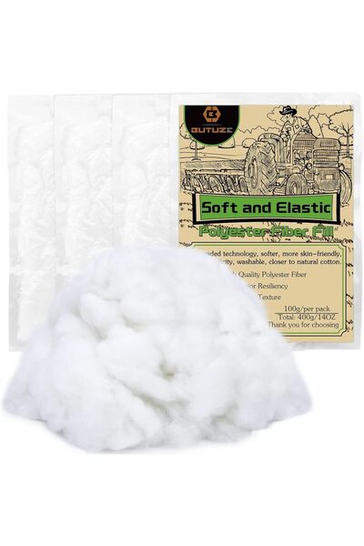 Choice6 حشوة ألياف البوليستر البيضاء عالية المرونة الممتازة بوزن 400 غرام (14...