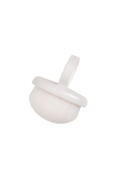 LUXORISE Πινέλο για πούδρα νυχιών με δαχτυλίδι, λευκό