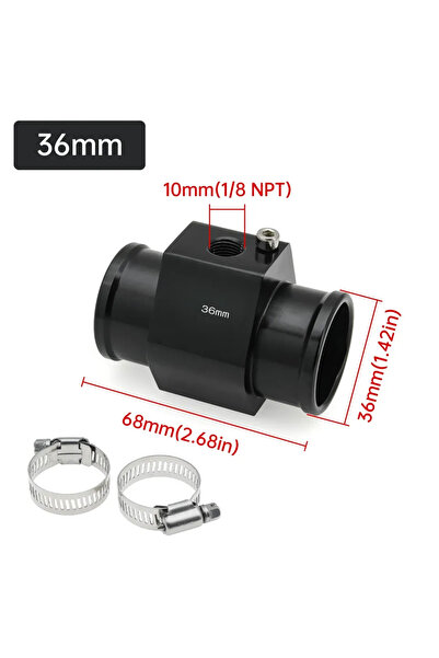 Choice1 محول 36 مم، محول مستشعر درجة حرارة الماء الأسود، محول مقياس درجة حرار...