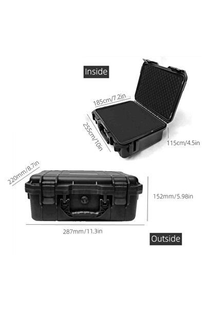 Choice3 حقيبة أدوات صلبة مقاومة للماء من دوتريو، مقاس 287 × 220 × 152 مم، مزو...