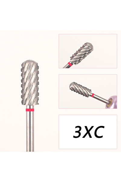 Choice1 3 رؤوس مثقاب أظافر صغيرة الحجم 5.3 مم ذات رأس أملس لإزالة جل كربيد، أ...