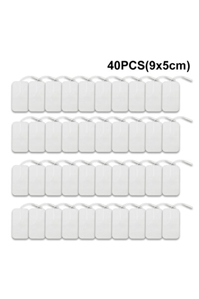 Choice3 40 قطعة (عبوة من 20 قطعة) 5×9 سم، وسادات أقطاب كهربائية للعلاج الطبيع...